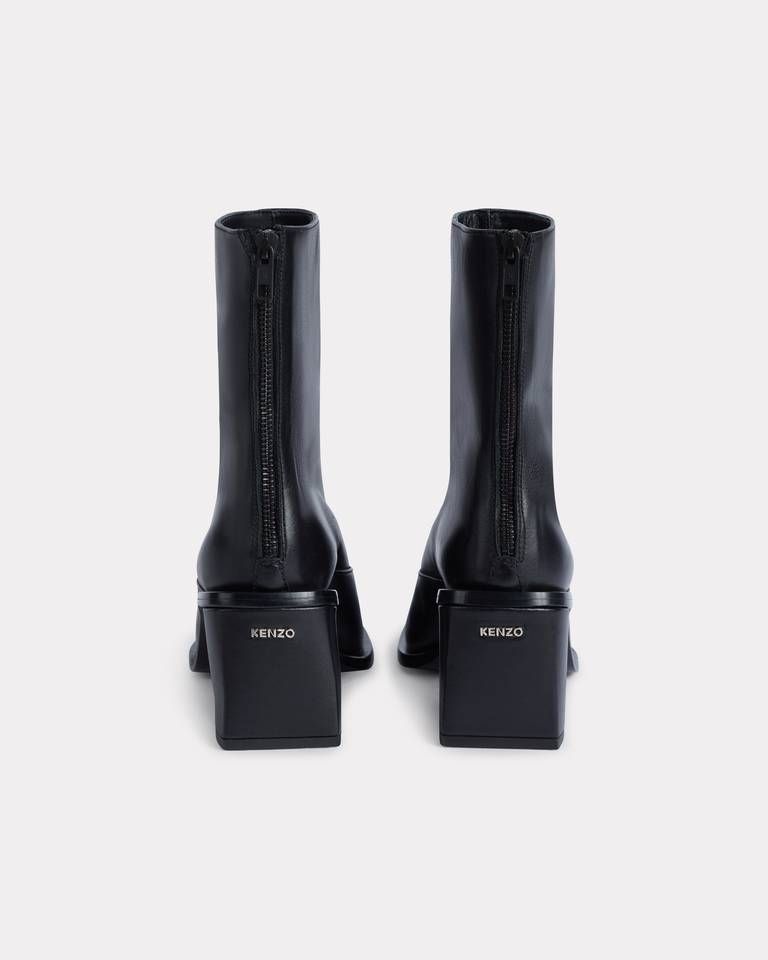 Giày boots da KENZO Kimi cổ ngắn
