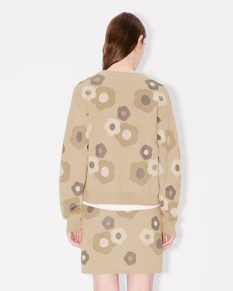 Kenzo - Áo cardigan len cotton thêu Hana Dots