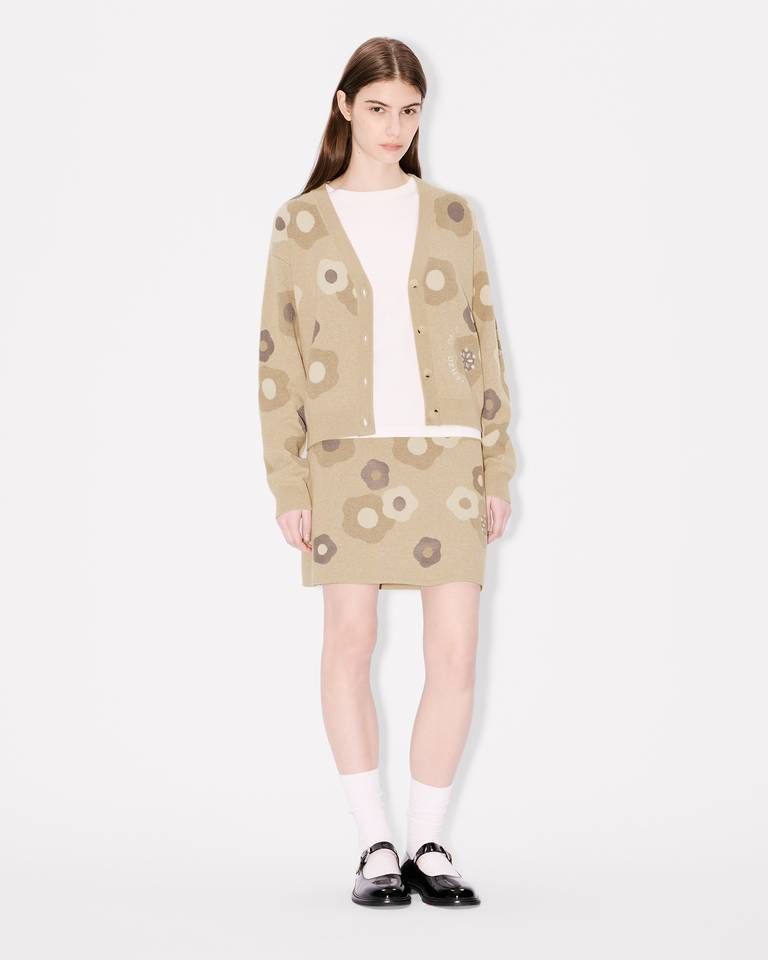 Kenzo - Áo cardigan len cotton thêu Hana Dots
