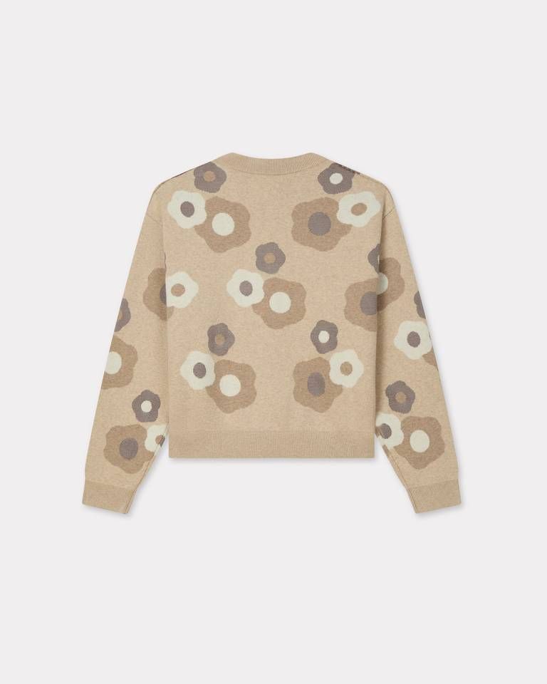 Kenzo - Áo cardigan len cotton thêu Hana Dots