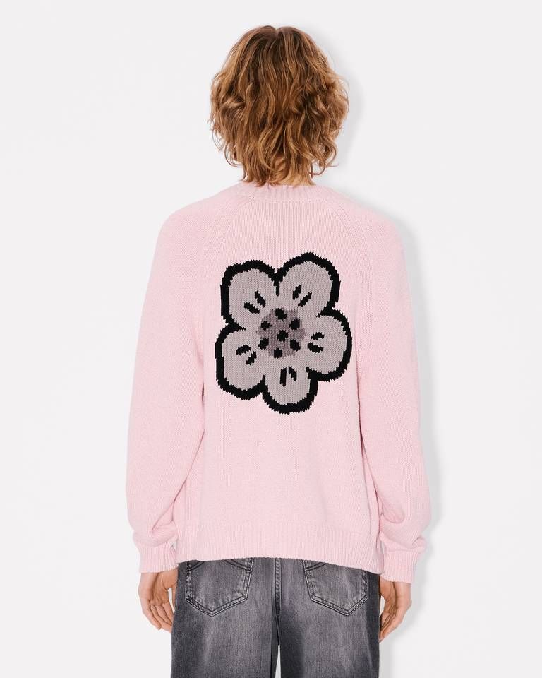 Kenzo - Áo cardigan Boke Flower vải cotton len