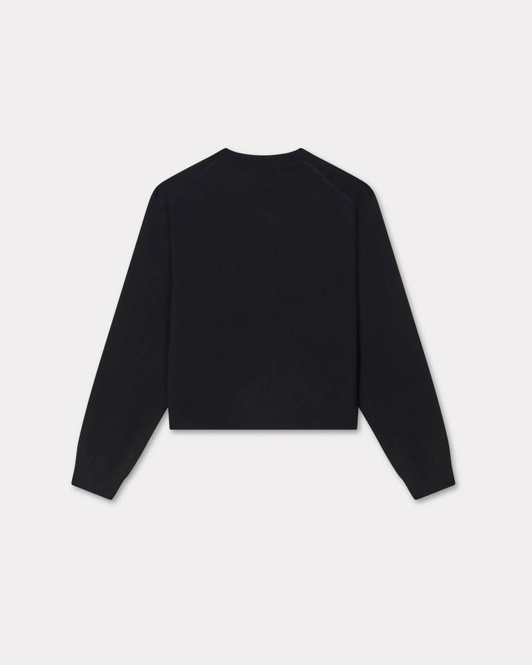 Kenzo - Áo cardigan len merino thêu Boke Flower