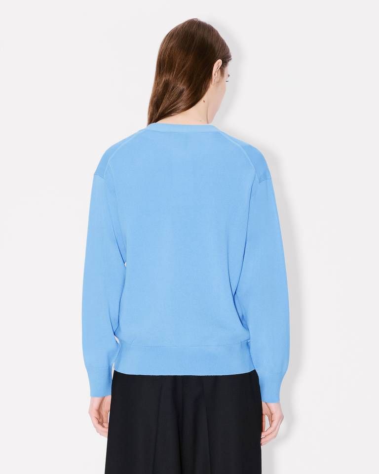 Kenzo - Áo cardigan len Merino thêu hoạ tiết Boke Flower