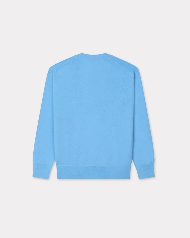 Kenzo - Áo cardigan len Merino thêu hoạ tiết Boke Flower