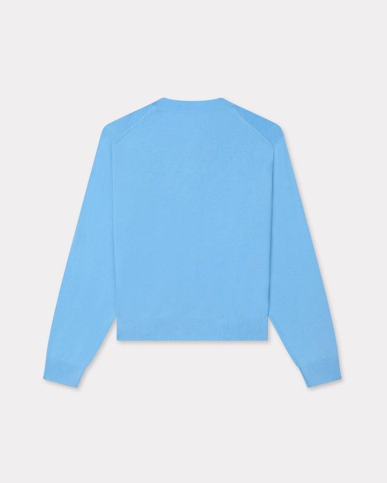 Kenzo - Áo cardigan len Merino thêu hoạ tiết Boke Flower