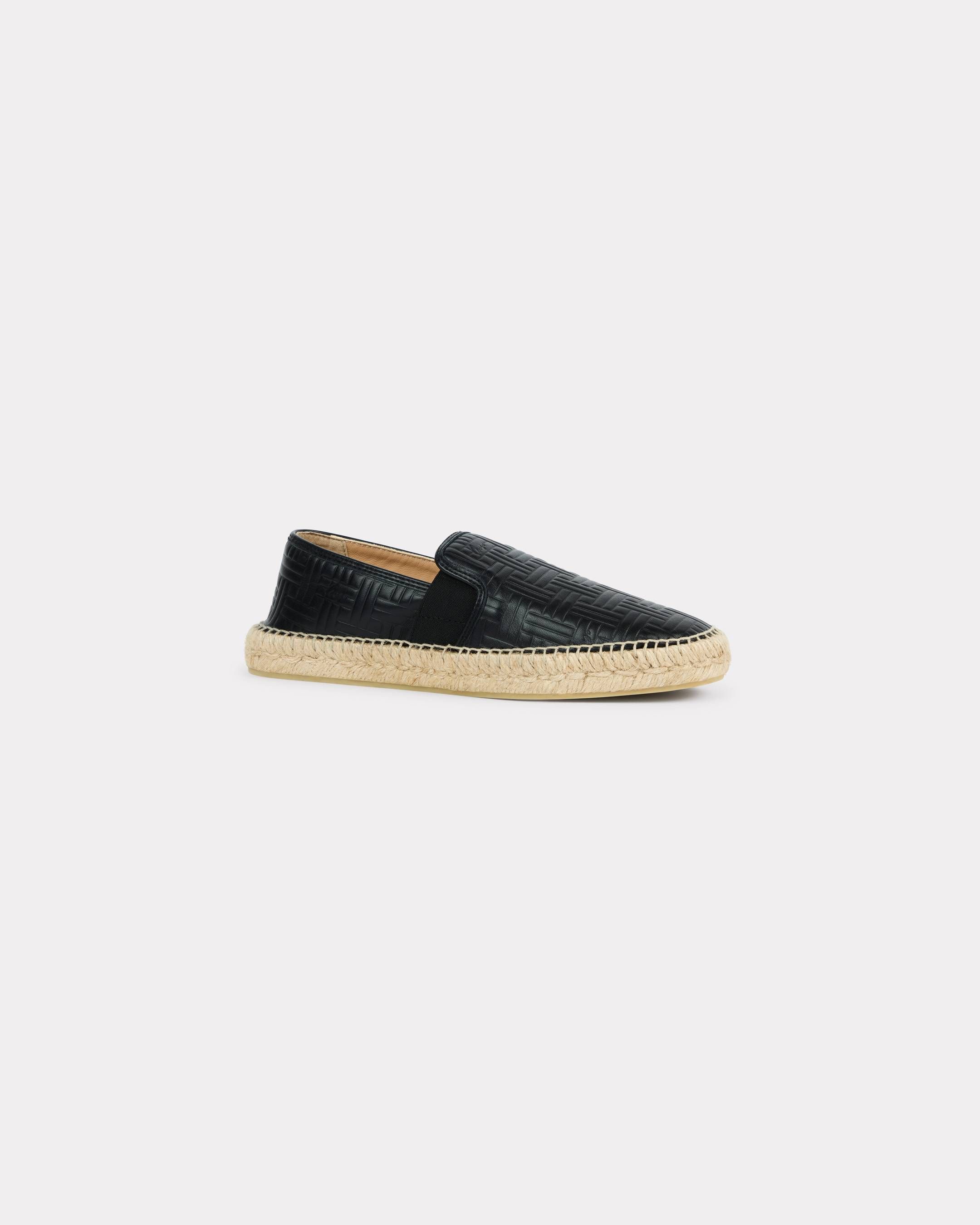 Kenzo - Giày slip-on đế cói nữ KENZO Weave da nổi