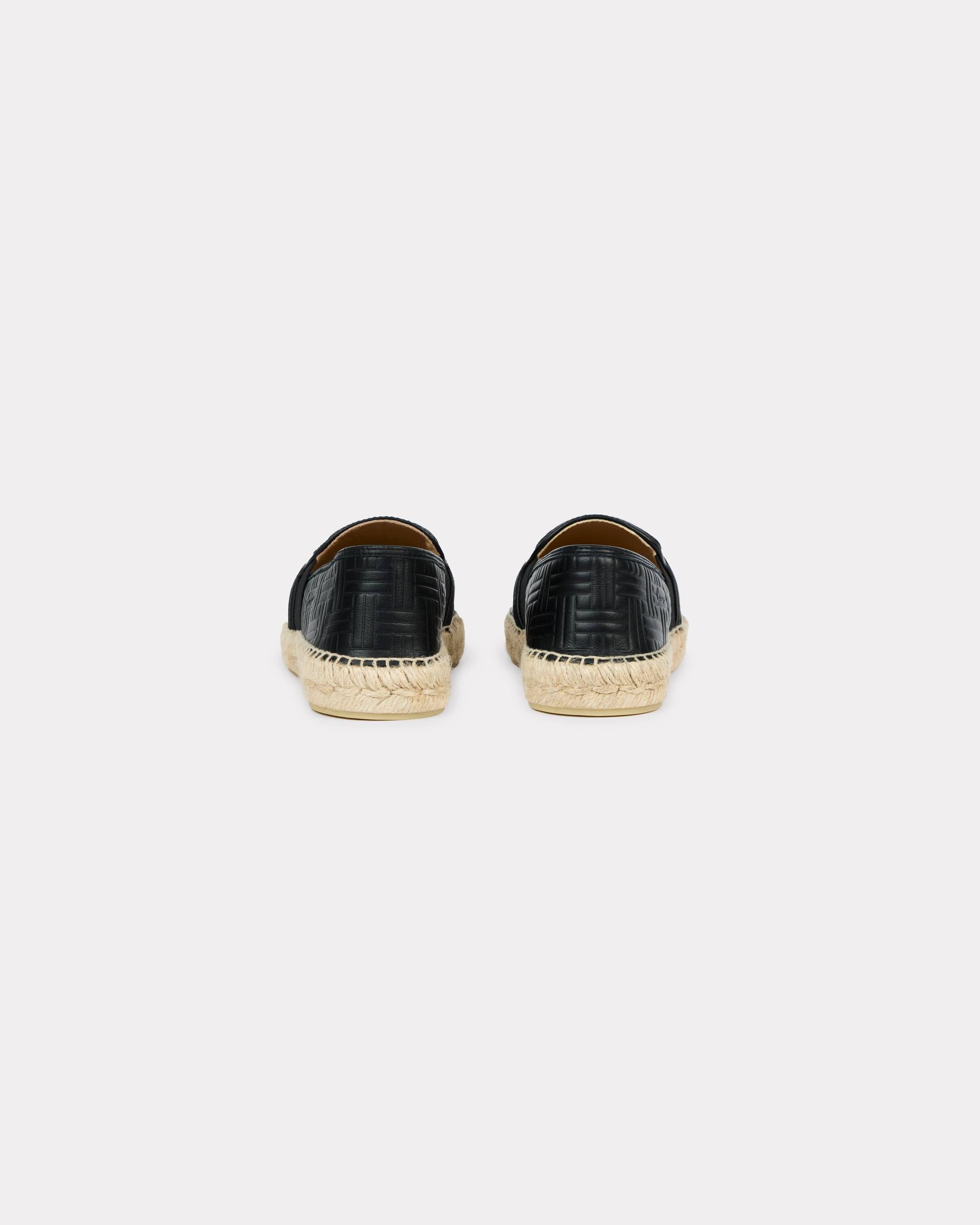 Kenzo - Giày slip-on đế cói nữ KENZO Weave da nổi