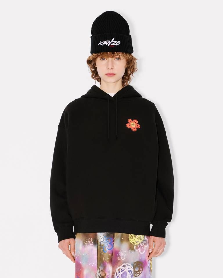 Kenzo - Áo hoodie cotton oversized Kenzo x Futura 2000
