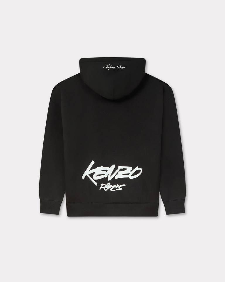 Kenzo - Áo hoodie cotton oversized Kenzo x Futura 2000
