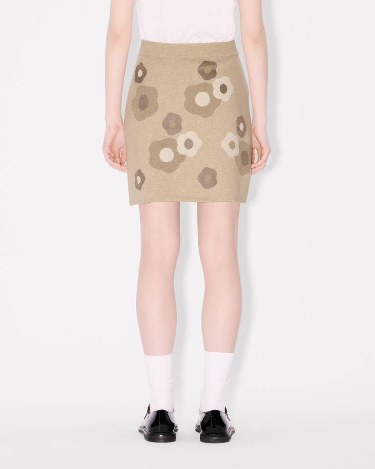 Kenzo - Chân váy mini len cotton pha thêu Hana Dots