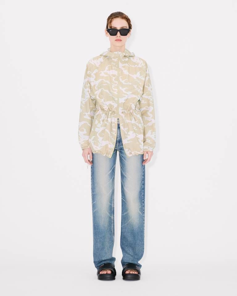 Kenzo - Áo khoác gió dáng dài họa tiết KENZO Ocean Camo