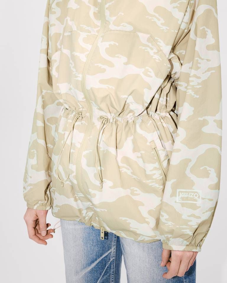 Kenzo - Áo khoác gió dáng dài họa tiết KENZO Ocean Camo
