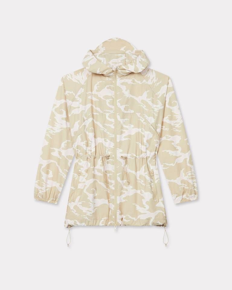 Kenzo - Áo khoác gió dáng dài họa tiết KENZO Ocean Camo