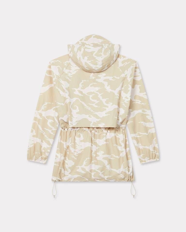 Kenzo - Áo khoác gió dáng dài họa tiết KENZO Ocean Camo