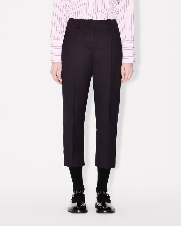 Kenzo - Quần len jacquard KENZO Weave dáng cropped