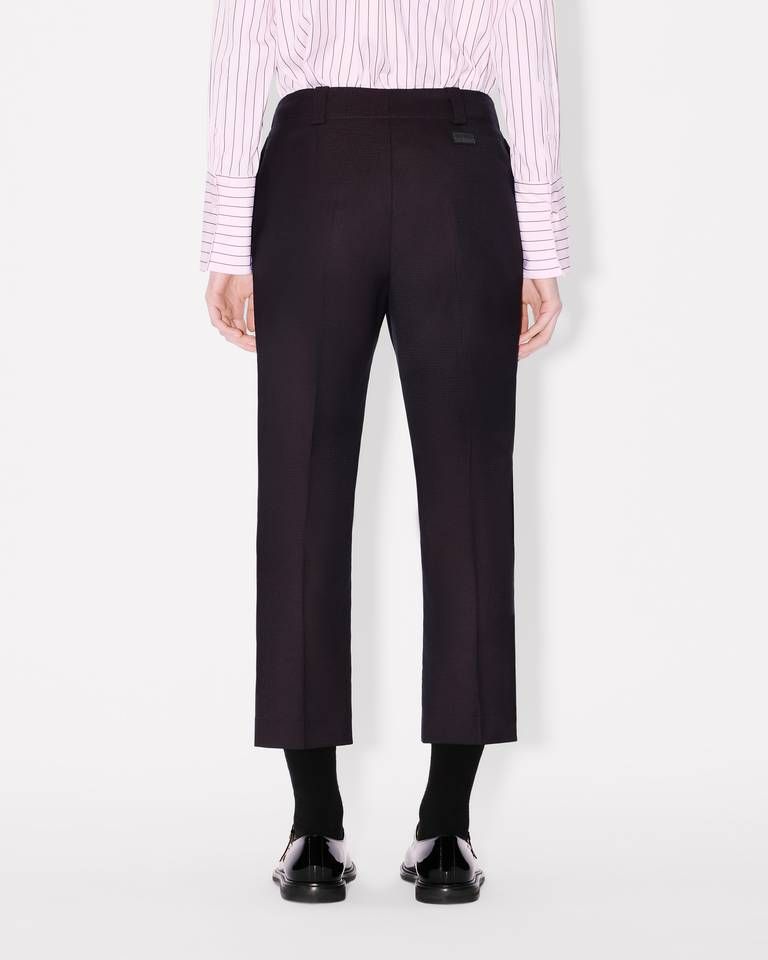 Kenzo - Quần len jacquard KENZO Weave dáng cropped