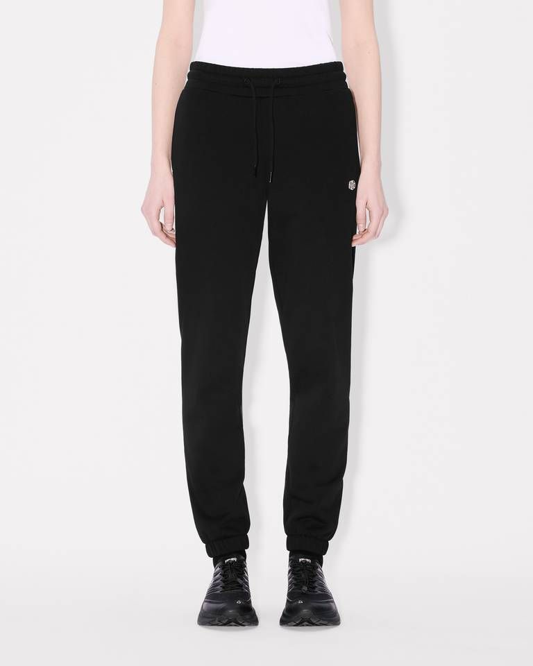 Kenzo - Quần jogger nỉ cotton bo gấu thêu Boke Flower
