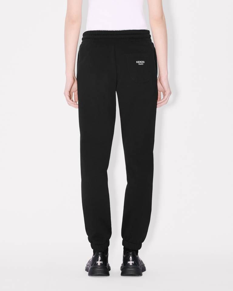 Kenzo - Quần jogger nỉ cotton bo gấu thêu Boke Flower