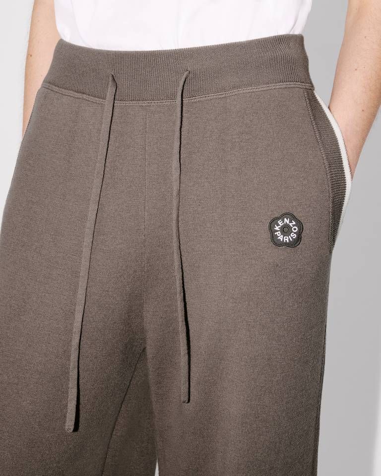 Kenzo - Quần dài thêu Boke Flower 2.0 vải len cotton