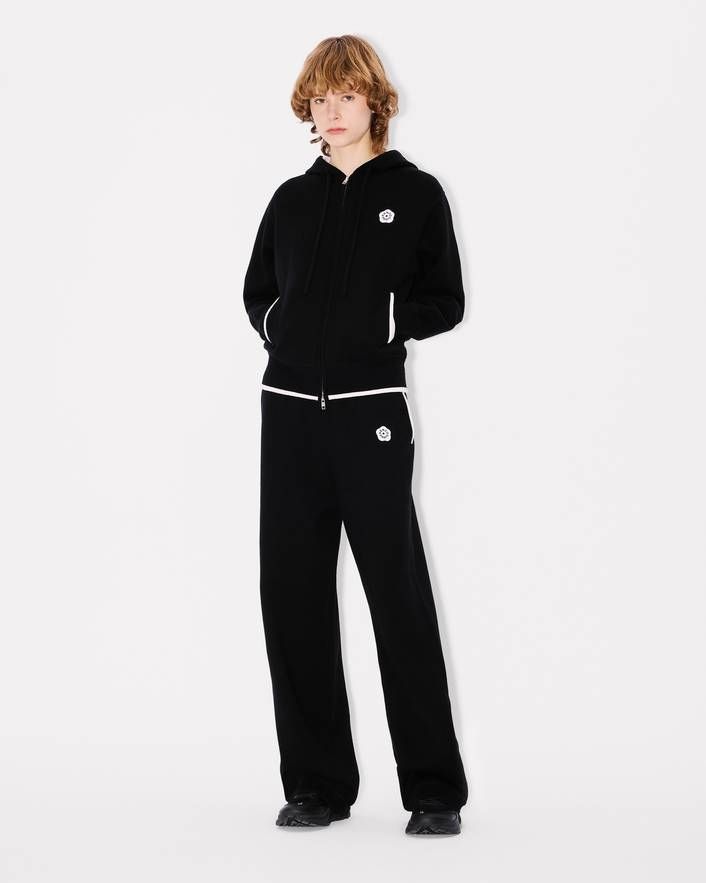 Kenzo - Quần dài thêu Boke Flower 2.0 vải len cotton