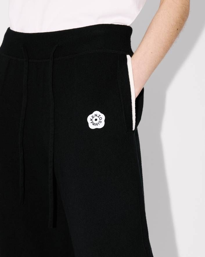 Kenzo - Quần dài thêu Boke Flower 2.0 vải len cotton