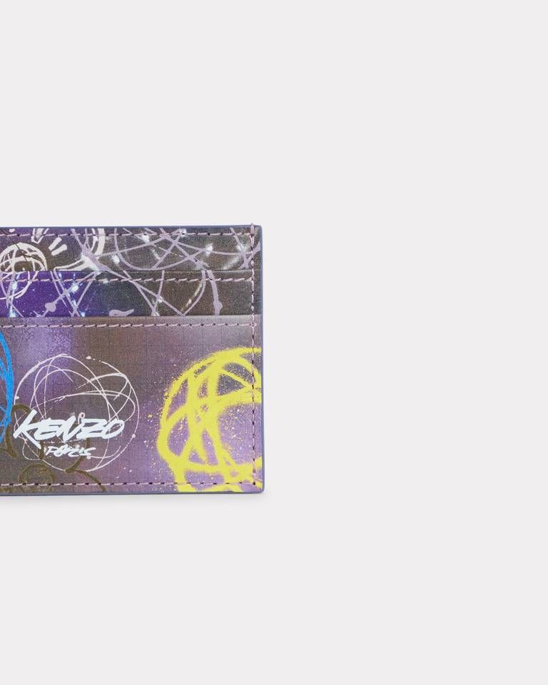 Kenzo - Ví đựng thẻ da KENZO Paper KENZO x Futura 2000