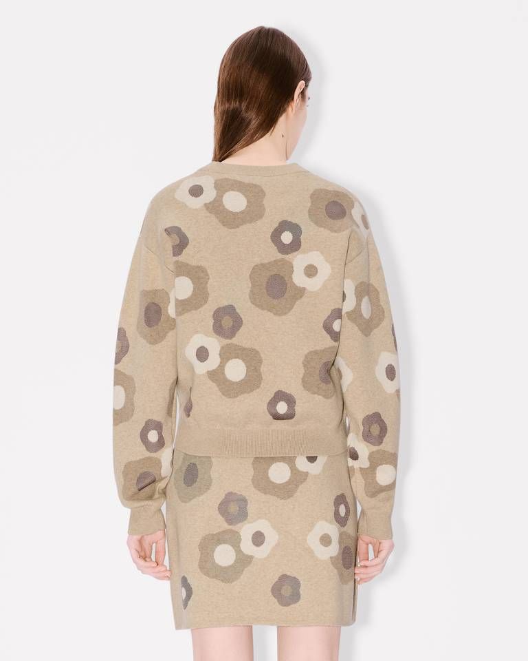 Kenzo - Áo len cotton len thêu Hana Dots