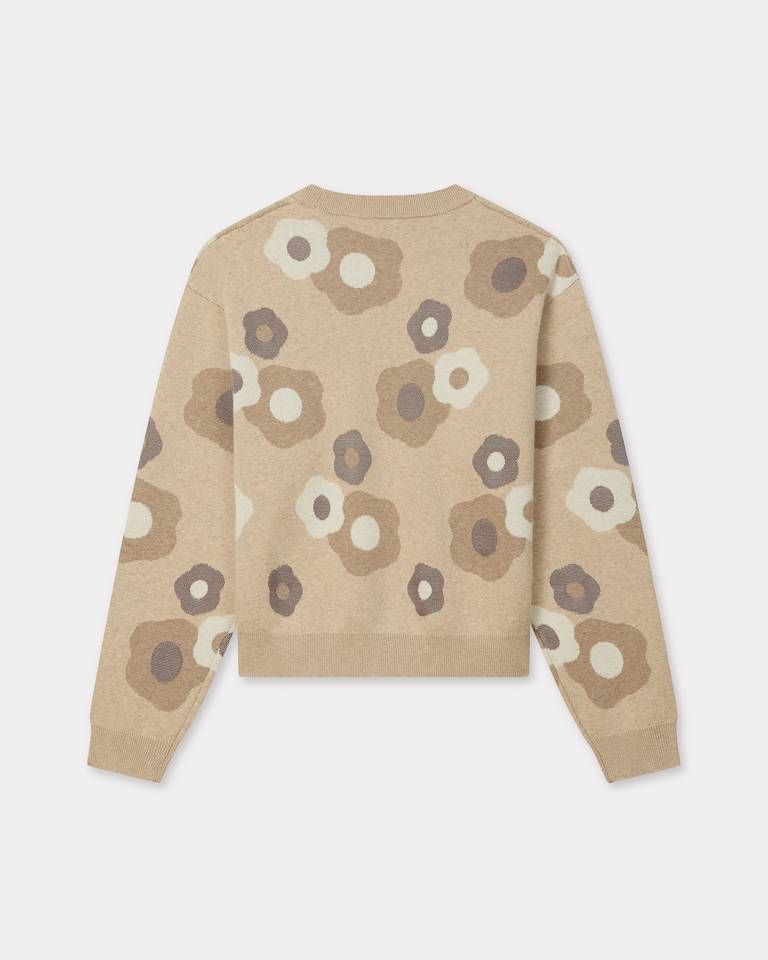 Kenzo - Áo len cotton len thêu Hana Dots