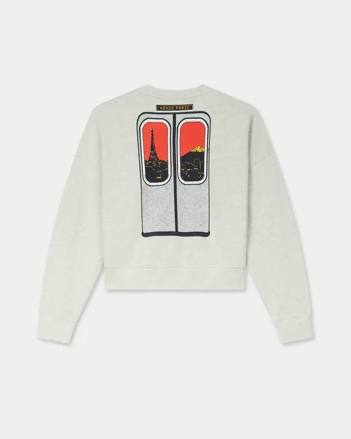 Kenzo - Áo nỉ cotton KENZO City dáng ngắn