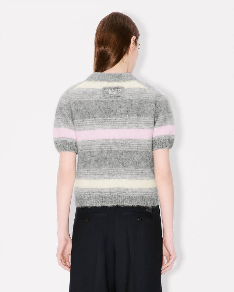 Kenzo - Áo len ngắn tay họa tiết sọc KENZO Speed Stripe len alpaca