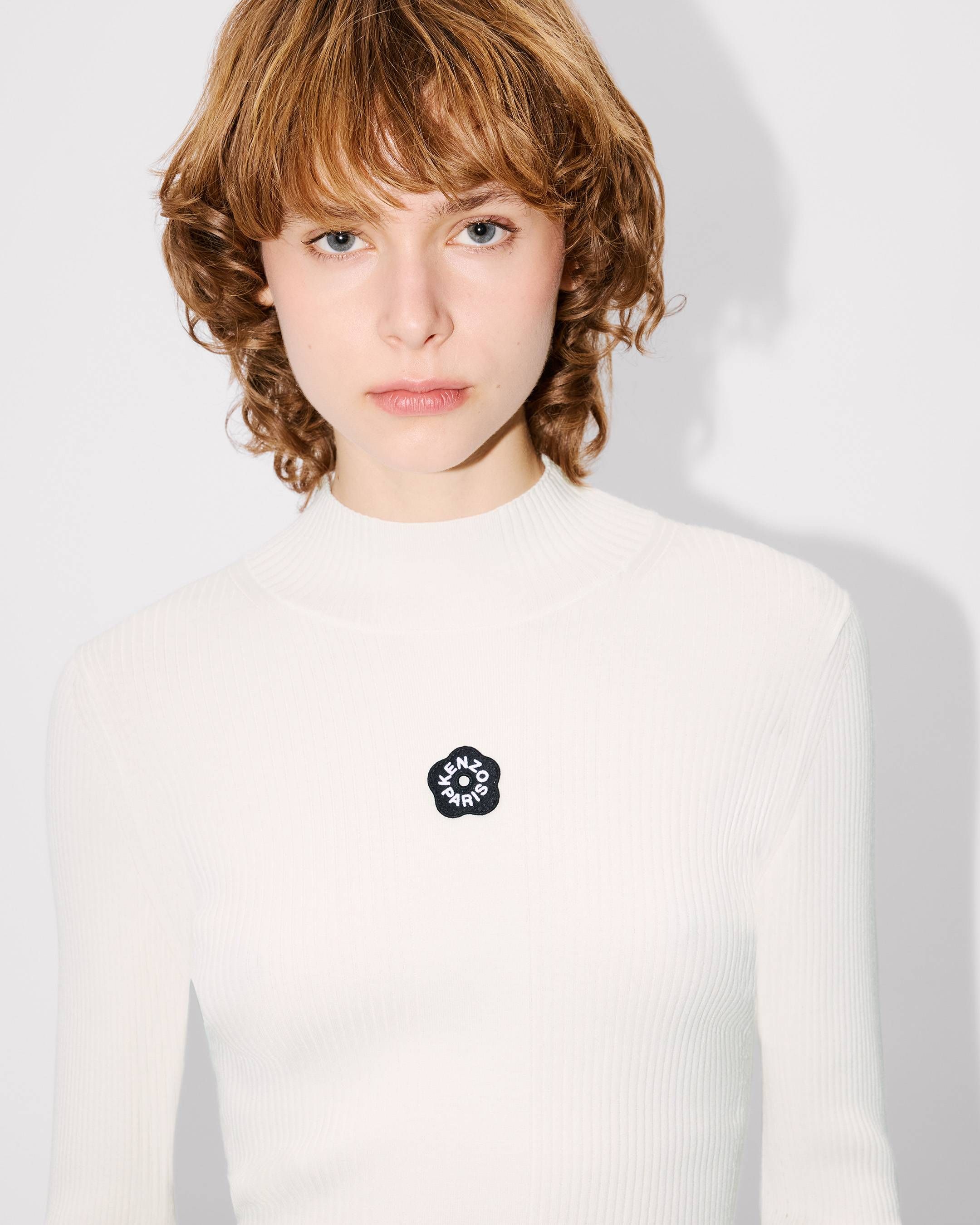 Kenzo - Áo thun gân ôm Boke Flower 2.0 cổ cao