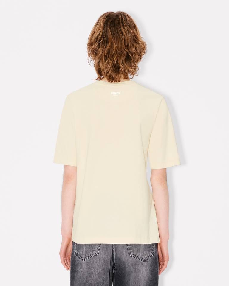Kenzo - Áo thun cotton băng cài Boke Flower tạo hình gấp nếp