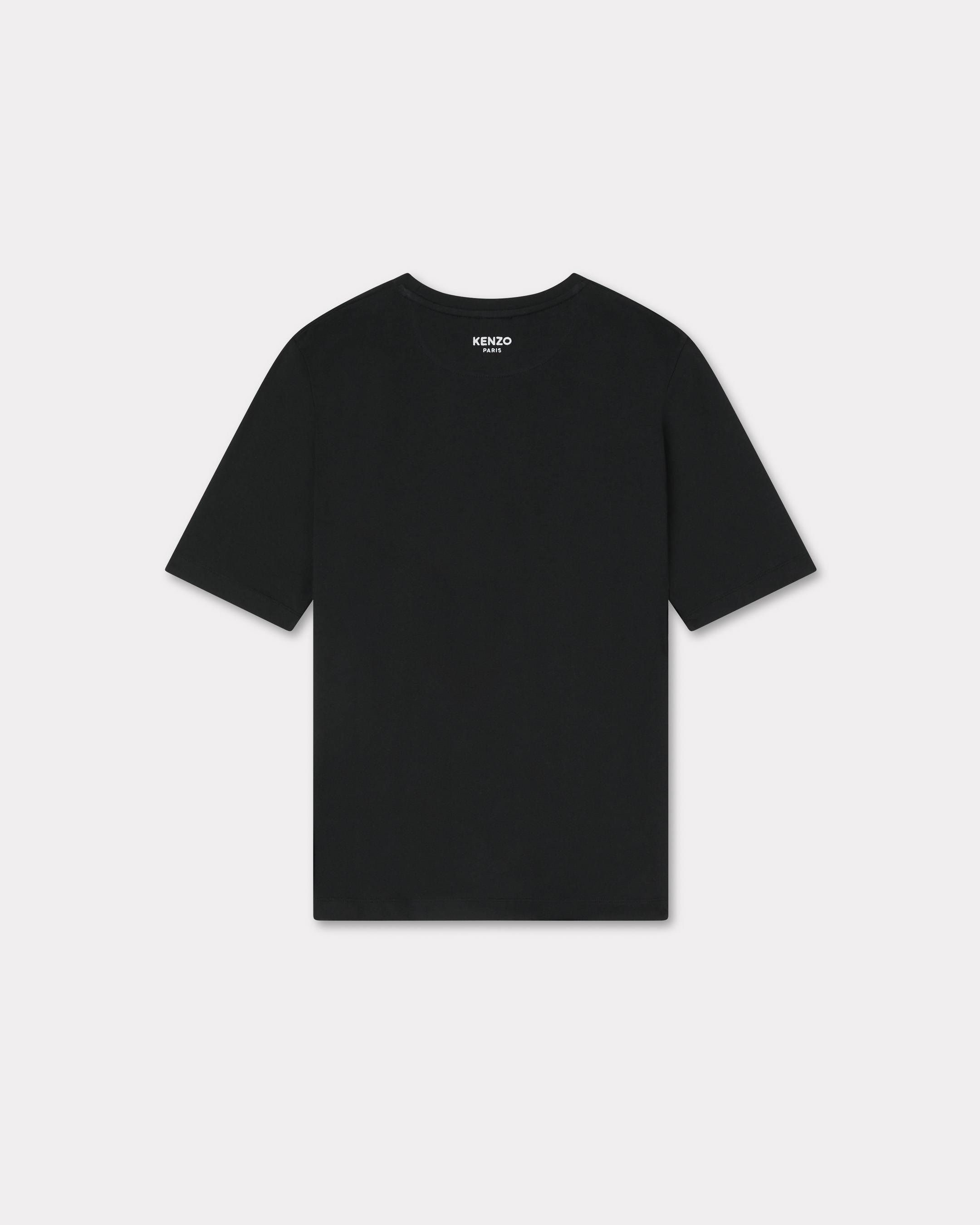 Kenzo - Áo thun cotton băng cài Boke Flower tạo hình gấp nếp