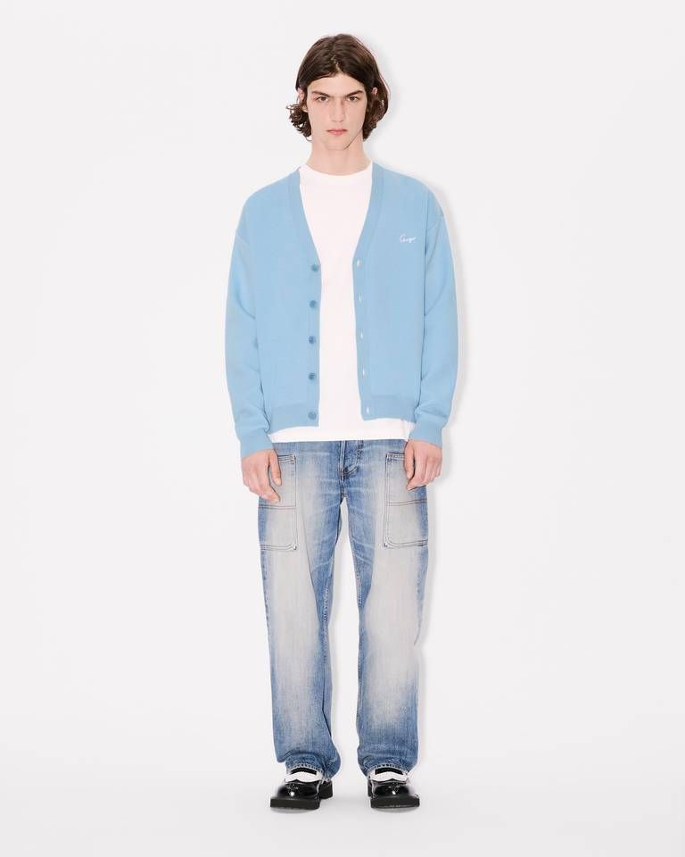 Kenzo - Áo cardigan len cotton KENZO Archive Bouquet thêu họa tiết