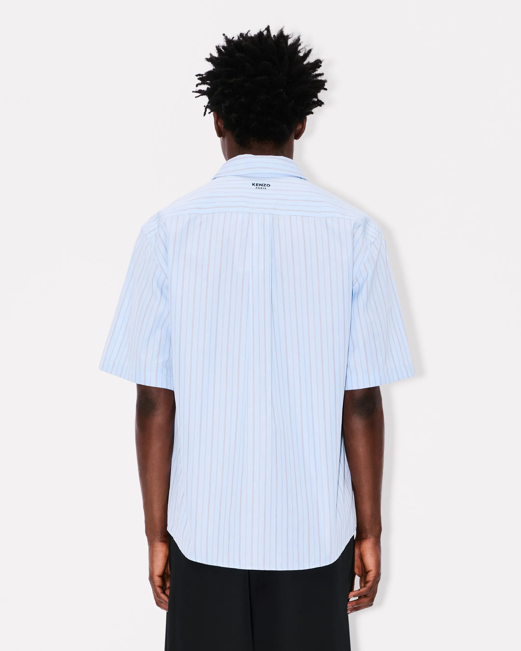 Kenzo - Áo sơ mi kẻ KENZO Coast Lines linen cotton