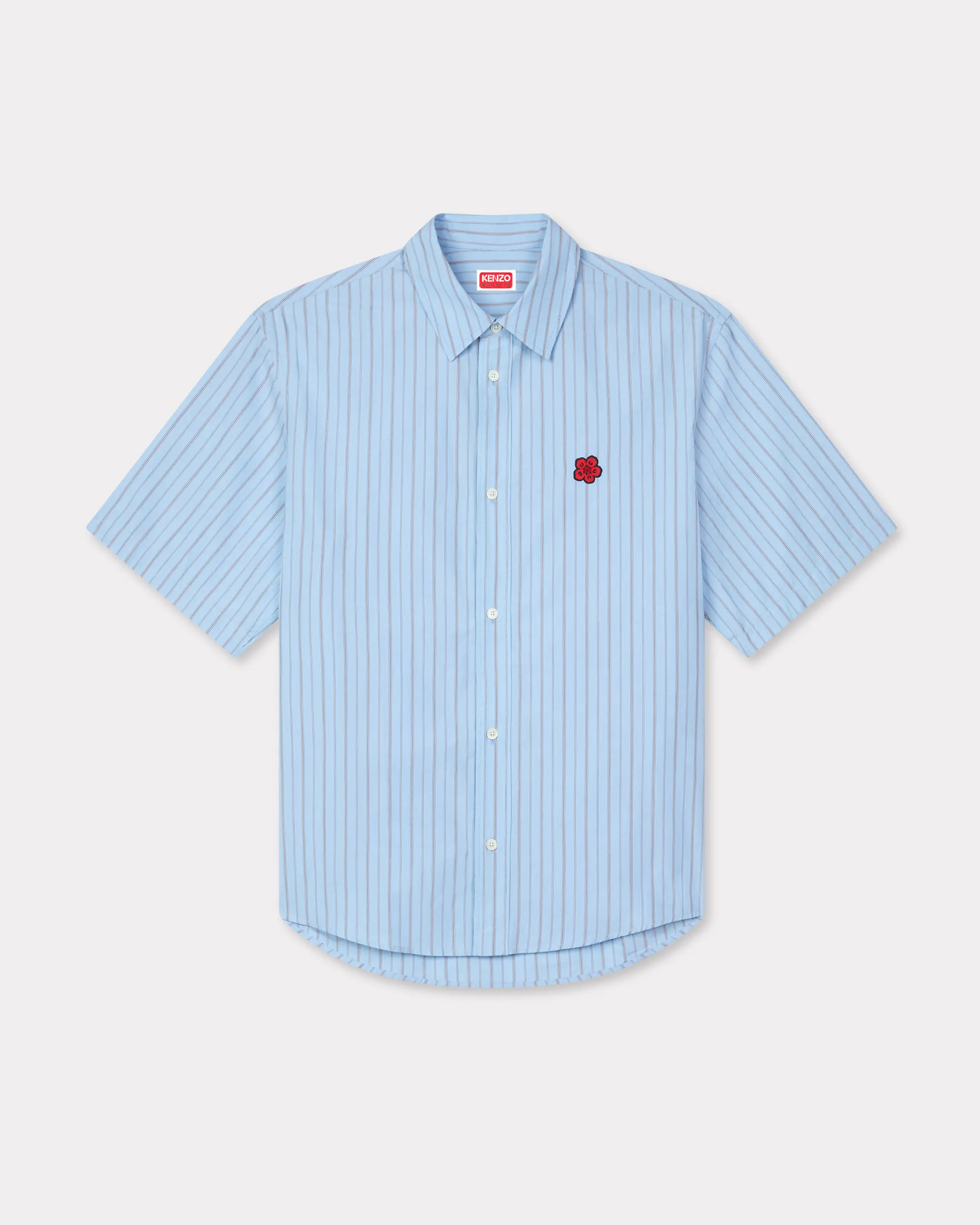Áo sơ mi kẻ KENZO Coast Lines linen cotton