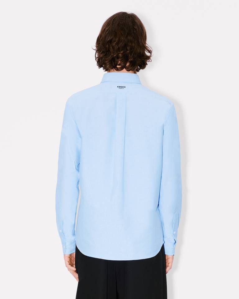 Kenzo - Áo sơ mi cotton casual thêu Boke Flower