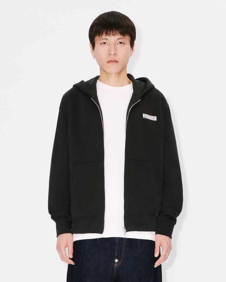Kenzo - Áo hoodie kéo khóa KENZO City vải cotton