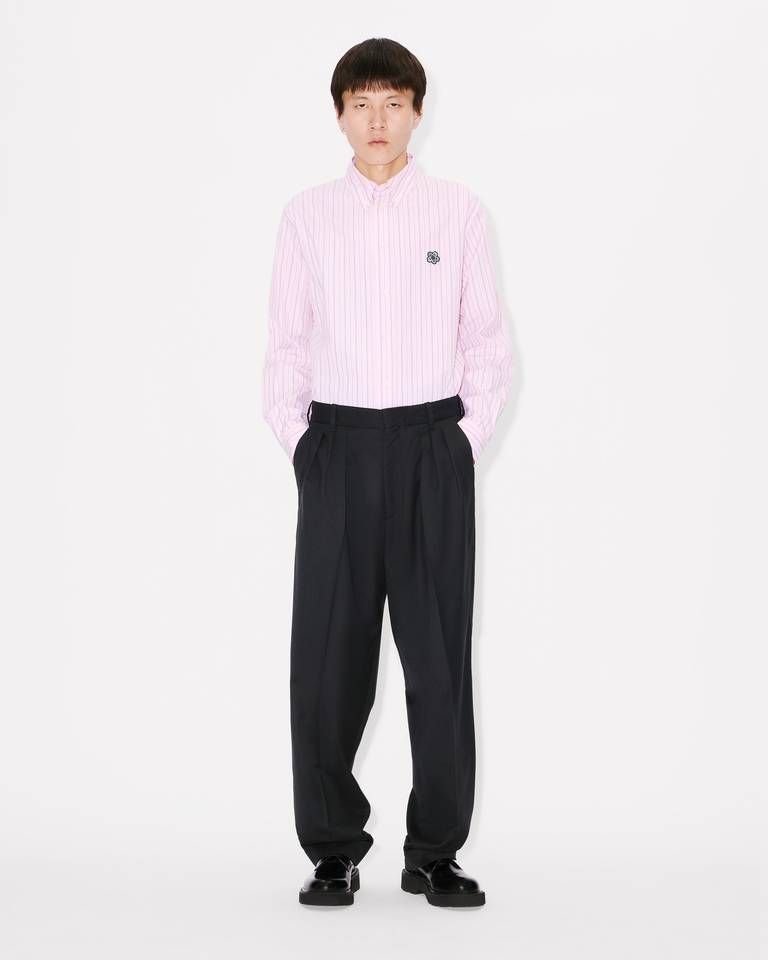Kenzo - Quần dài suông len jacquard xếp ly KENZO Weave