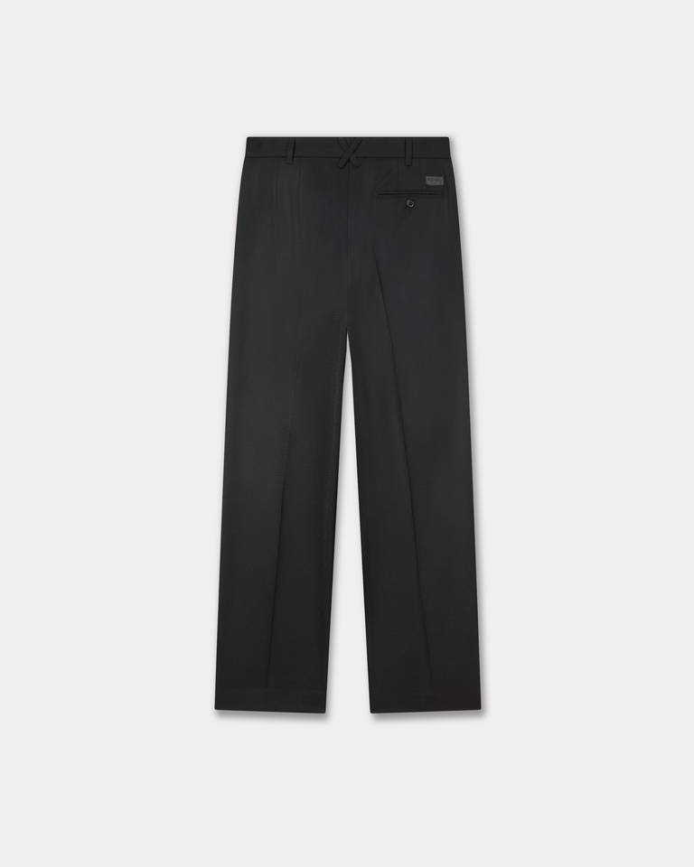 Kenzo - Quần dài suông len jacquard xếp ly KENZO Weave