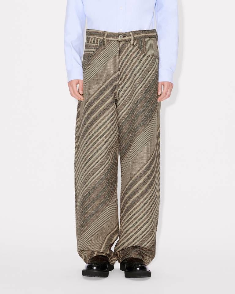Kenzo - Quần dài ống rộng gập gấu KENZO Diagonal Stripe