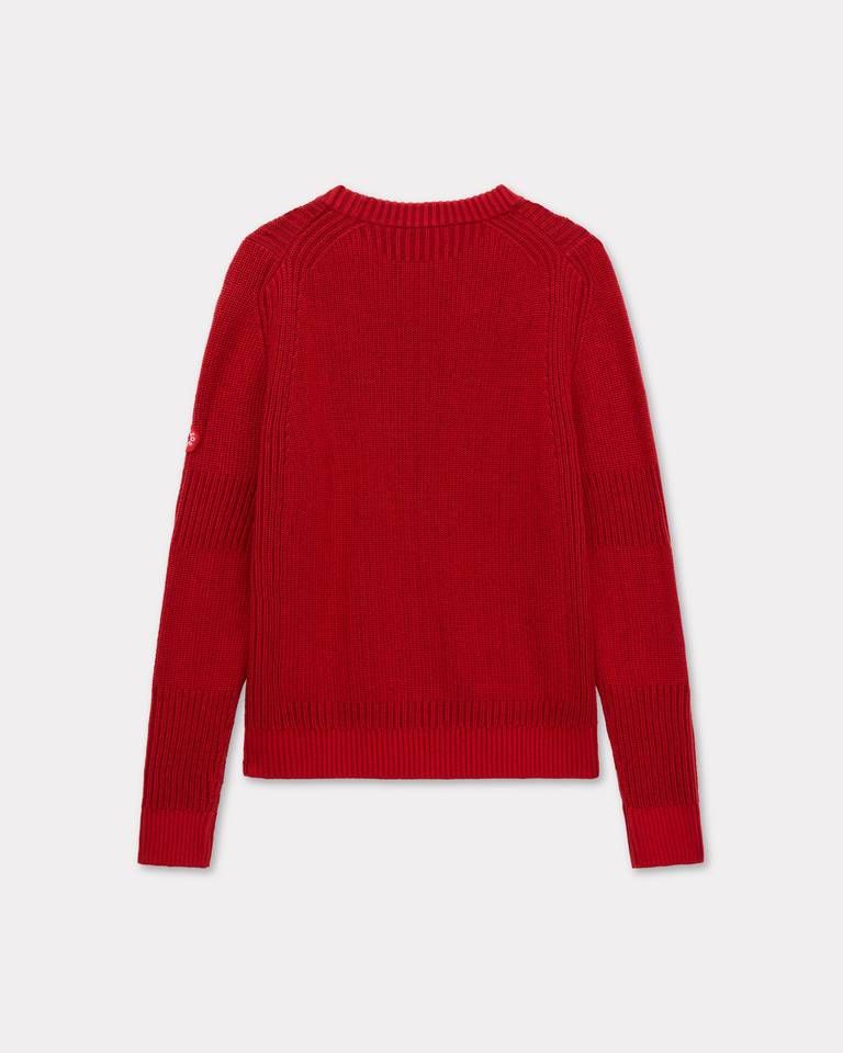 Kenzo - Áo len dệt kim thêu Boke Flower 2.0 vải cotton len
