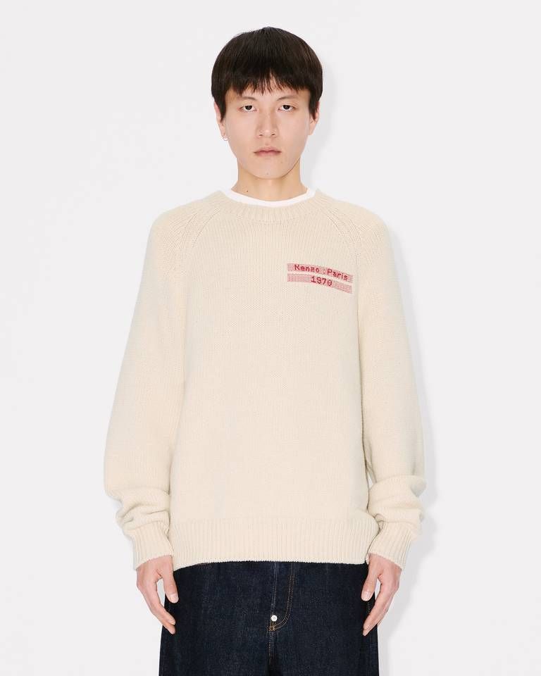 Kenzo - Áo len cotton thêu KENZO City