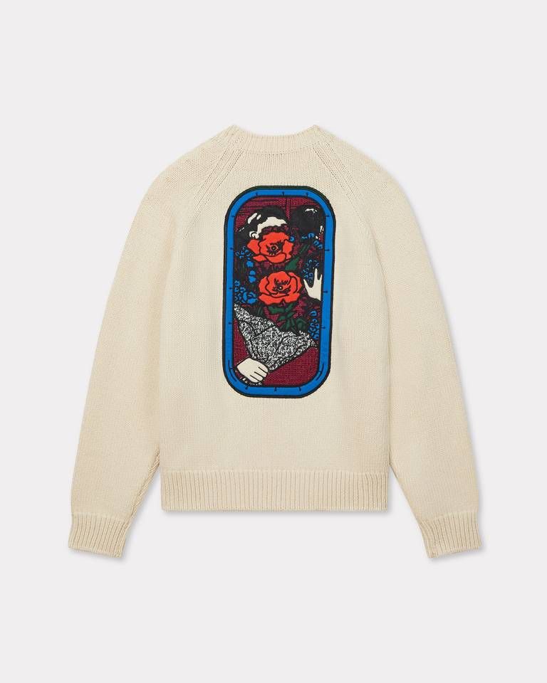 Kenzo - Áo len cotton thêu KENZO City