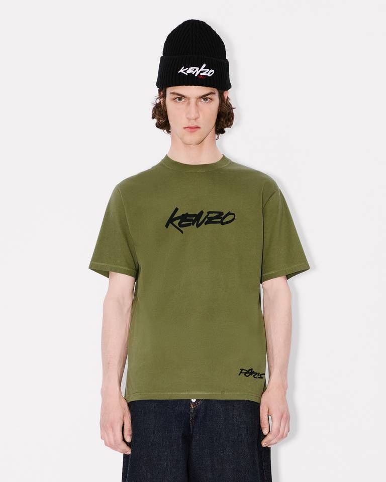 Kenzo - Áo thun cotton KENZO x Futura 2000
