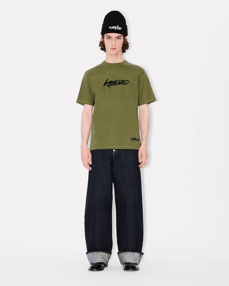Kenzo - Áo thun cotton KENZO x Futura 2000