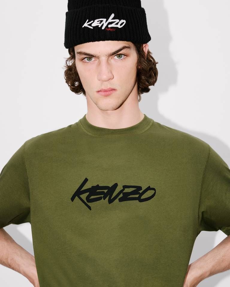 Kenzo - Áo thun cotton KENZO x Futura 2000