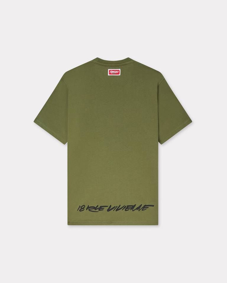 Kenzo - Áo thun cotton KENZO x Futura 2000