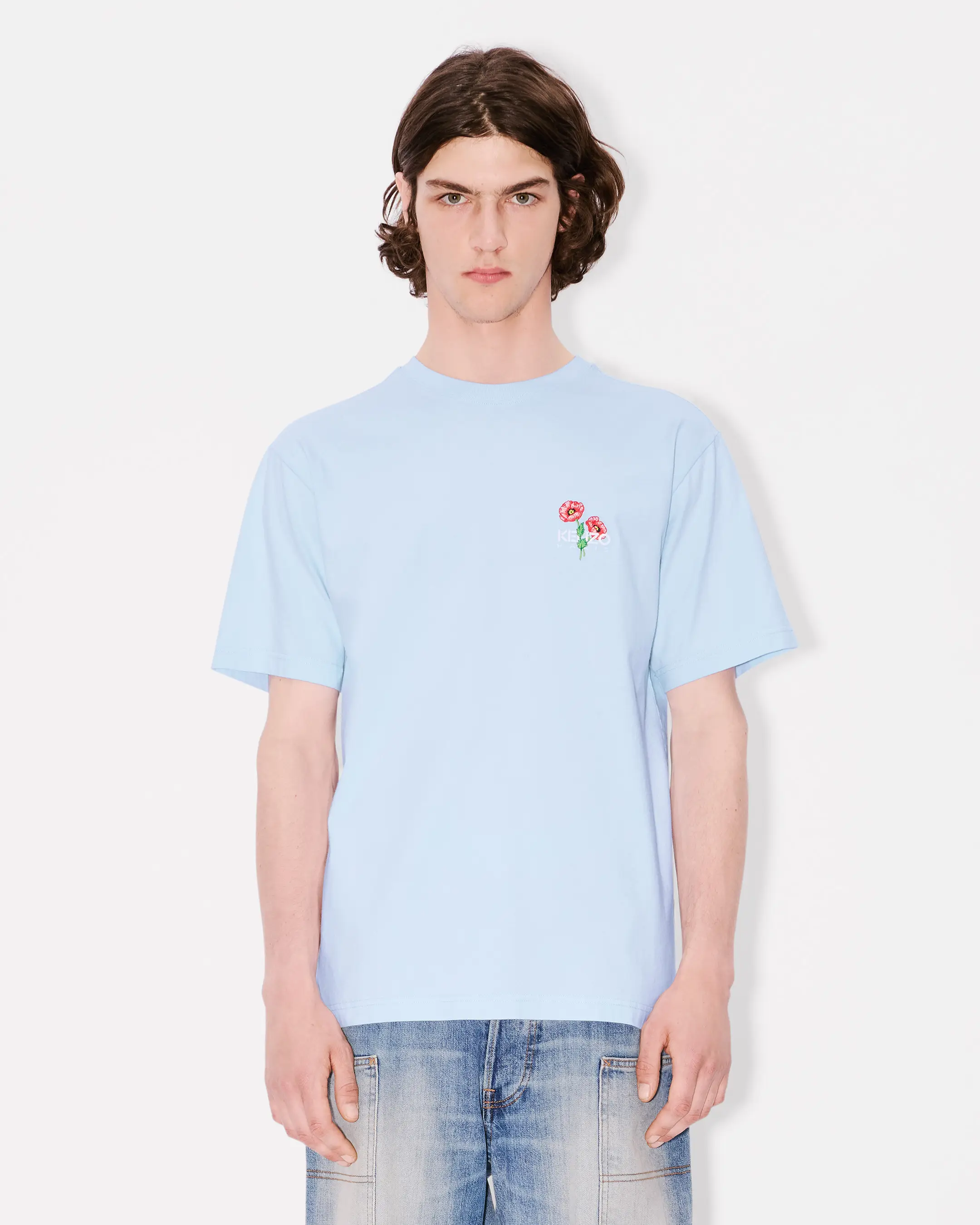 Kenzo - Áo thun cotton in hoa