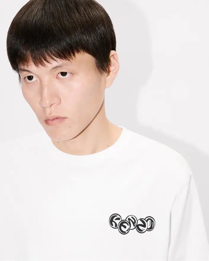 Kenzo - Áo thun cổ tròn in logo KENZO